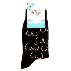 Носки унисекс Happy Socks SFBoobsBlack разноцветные 38-41