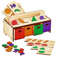 Сортер Raduga Kidsы для малышей Умный сундучок Фрукты овощи, развивающая игра