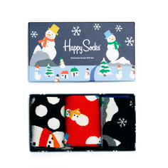 Набор носков унисекс Happy Socks Snowman разноцветный 36-40