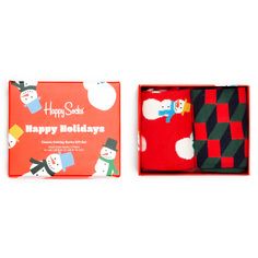 Набор носков унисекс Happy Socks Snowman разноцветный 41-46
