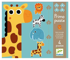 Пазл Djeco 3, 4, 5, 6 деталей