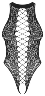 Пикантное боди с имитацией шнуровки Obsessive
