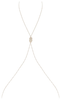 Золотистое украшение на тело с переплетением Obsessive