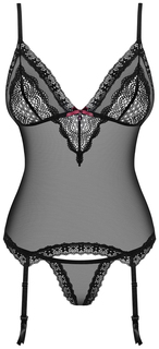 Полупрозрачный корсаж с кружевами Obsessive