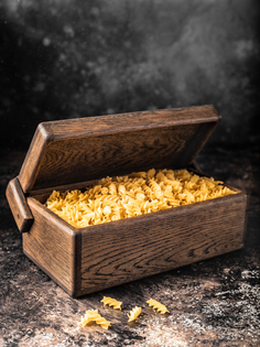 Коробка с крышкой для хранения из дуба Foxwoodrus