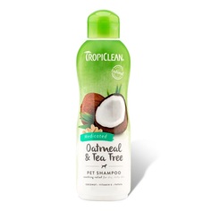 Шампунь для собак TropiClean Овсянка и чайное дерево против зуда и перхоти, 355 мл
