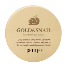 Патчи для глаз PETITFEE Hydro Gel Eye Patch Gold & Snail 60 шт