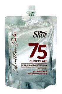 Маска для волос Shot Extra Pigment 75 Chocolate 200 мл