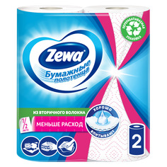 Бумажные полотенца Zewa Декор 1/2 листа; 2 рулона