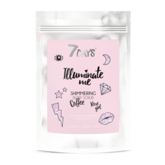 Мерцающий кофейный скраб для тела 7DAYS ILLUMINATE ME ROSE GIRL, 200 г