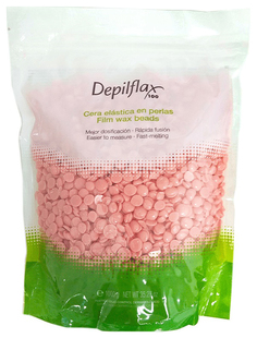 Воск для депиляции пленочный в гранулах Depilflax Розовый 1000 г