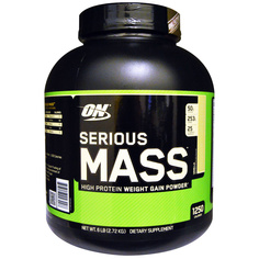 Гейнер Optimum Nutrition Serious Mass, 2730 г, vanilla