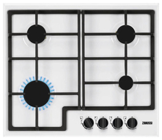 Встраиваемая варочная панель газовая Zanussi GPZ263SW White/Black