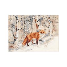 Набор для вышивания крестом Алиса "Лисица", 23x17 см, арт. 1-32