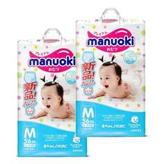 Подгузники-трусики MANUOKI М (6-11 кг), 2х56 шт.