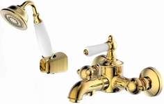 Смеситель для ванны с коротким изливом с аксессуарами Bravat Art F675109U-B1-RUS