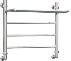 Водяной полотенцесушитель Роснерж Прямая L107100 50x50 с полкой