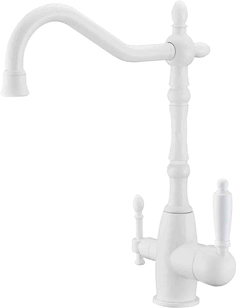 Смеситель для кухонной мойки Zorg Sanitary ZR 312 YF-33-white