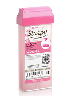 Воск для депиляции STARPIL розовый сливочный/creamy pink 110 г