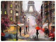 Подставки на пробке Свидание в Париже 40х29 см (4шт) Top Art Studio
