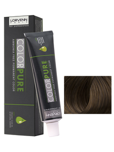 Краска COLOR PURE для волос LORVENN HAIR 5.07 светло-коричневый натуральный кофейный 50 мл