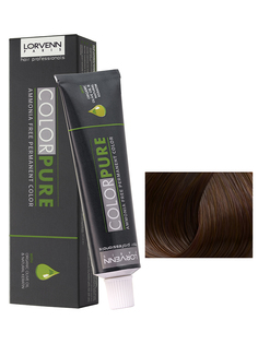 Краска COLOR PURE для волос LORVENN HAIR 6.77 темный блонд глубокий коричневый 50 мл
