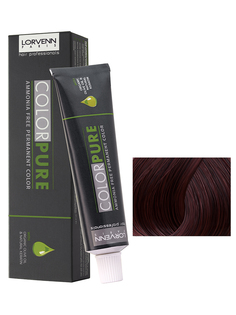 Краска COLOR PURE для волос LORVENN HAIR 5.5 светло-коричневый махагон 50 мл