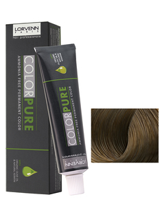 Краска COLOR PURE для волос LORVENN HAIR 8 светлый блонд 50 мл