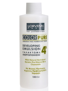 Окисляющая эмульсия Lorvenn Hair Professionals color pure 4% 100 мл