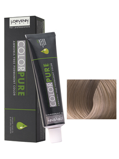Краска COLOR PURE для волос LORVENN HAIR 9.12 очень светлый блонд пепельный радужный 50 мл
