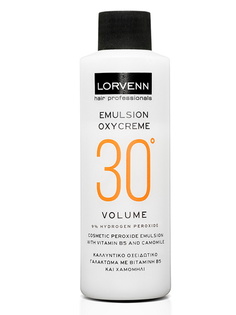 Окисляющая эмульсия 9% LORVENN HAIR PROFESSIONALS oxycreme 30 vol 1000 мл