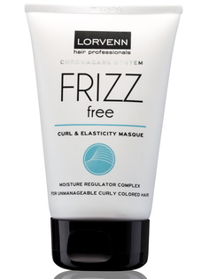 Маска FRIZZ FREE для вьющихся волос LORVENN HAIR PROFESSIONALS увлажняющая 100 мл