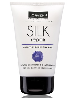 Маска SILK REPAIR LORVENN HAIR PROFESSIONALS с протеинами шёлка интенсивная 100 мл