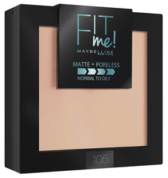 Пудра Maybelline New York Fit Me 105 Натурально-бежевый 9 г