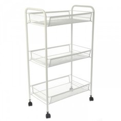 Этажерка "Престиж" для обуви, 3 яруса, на колёсах, серая, 44х25х73,5 см Вселенная Порядка