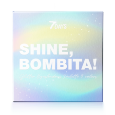 Палетка мерцающих теней для век 7DAYS SHINE, BOMBITA! 9 цветов, 9 шт x 2 г