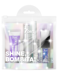 Набор косметики подарочный для макияжа 7DAYS SHINE, BOMBITA! / №2 Night fantasy, 6 средств
