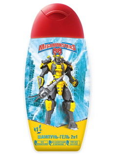 Шампунь-гель для детей MEGAMONSTERS 2 в 1, 300 мл