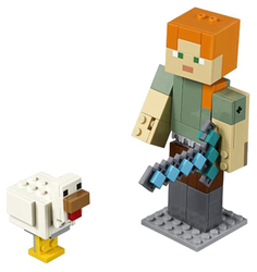 Конструктор LEGO Minecraft 21149 Большие фигурки Алекс с цыплёнком