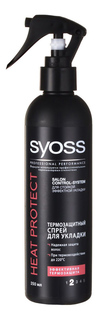 Спрей для укладки волос Syoss Heat Protect, 24 ч контроля гладкости, фиксация 2, 150 мл