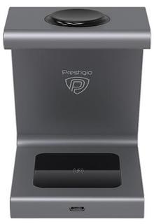 Беспроводное зарядное устройство Prestigio ReVolt A8 (SU2PCS108ASG) 18 W, grey