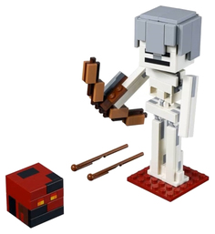 Конструктор LEGO Minecraft 21150 Большие фигурки скелет с кубом магмы