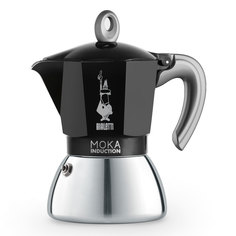 Гейзерная кофеварка Bialetti Moka Induction NEW черная 6 порций