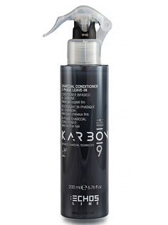 Кондиционер Echos Line KARBON 9 для ухода за волосами двухфазный на основе угля 200 мл