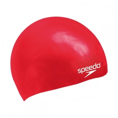 Шапочка для плавания Speedo Plain Moulded Silicone Junior 0004 red