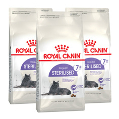 Сухой корм для кошек ROYAL CANIN Sterilised 7+ , домашняя птица, 3шт, 1.5кг