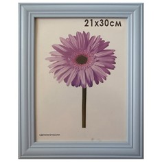 Рамка премиум 21х30 см, дерево, багет 26 мм, "Linda", голубая, 0065-8-0015 No Brand