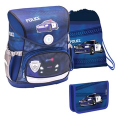 Ранец Belmil Compact - Police, Машина, синий, с наполнением