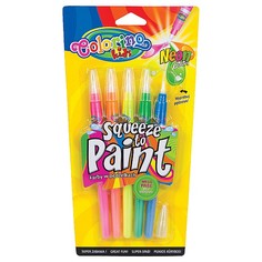 Краски в форме фломастеров "Neon", 5 неоновых цветов Colorino