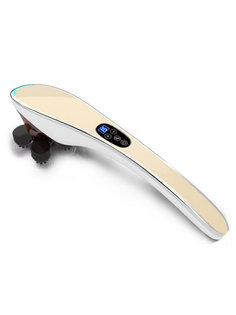 Ручной массажер для тела BODY MASSAGER c ИК-прогревом FITSTUDIO (золотой)